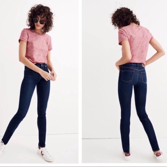 Madewell High Riser Dark Wash Skinny Jeans - Picture 6 of 6